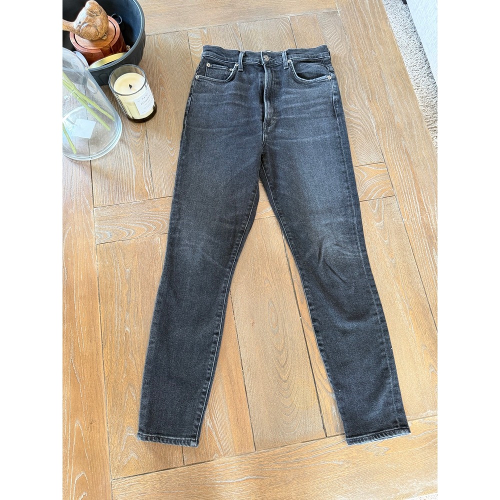 Agolde Pinch Waist Skinny Jeans Womens in Black Size‎ 27